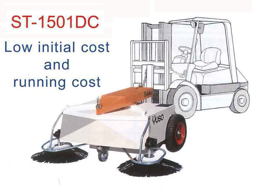 Suiden Forklift-attached Mechanical Sweeper