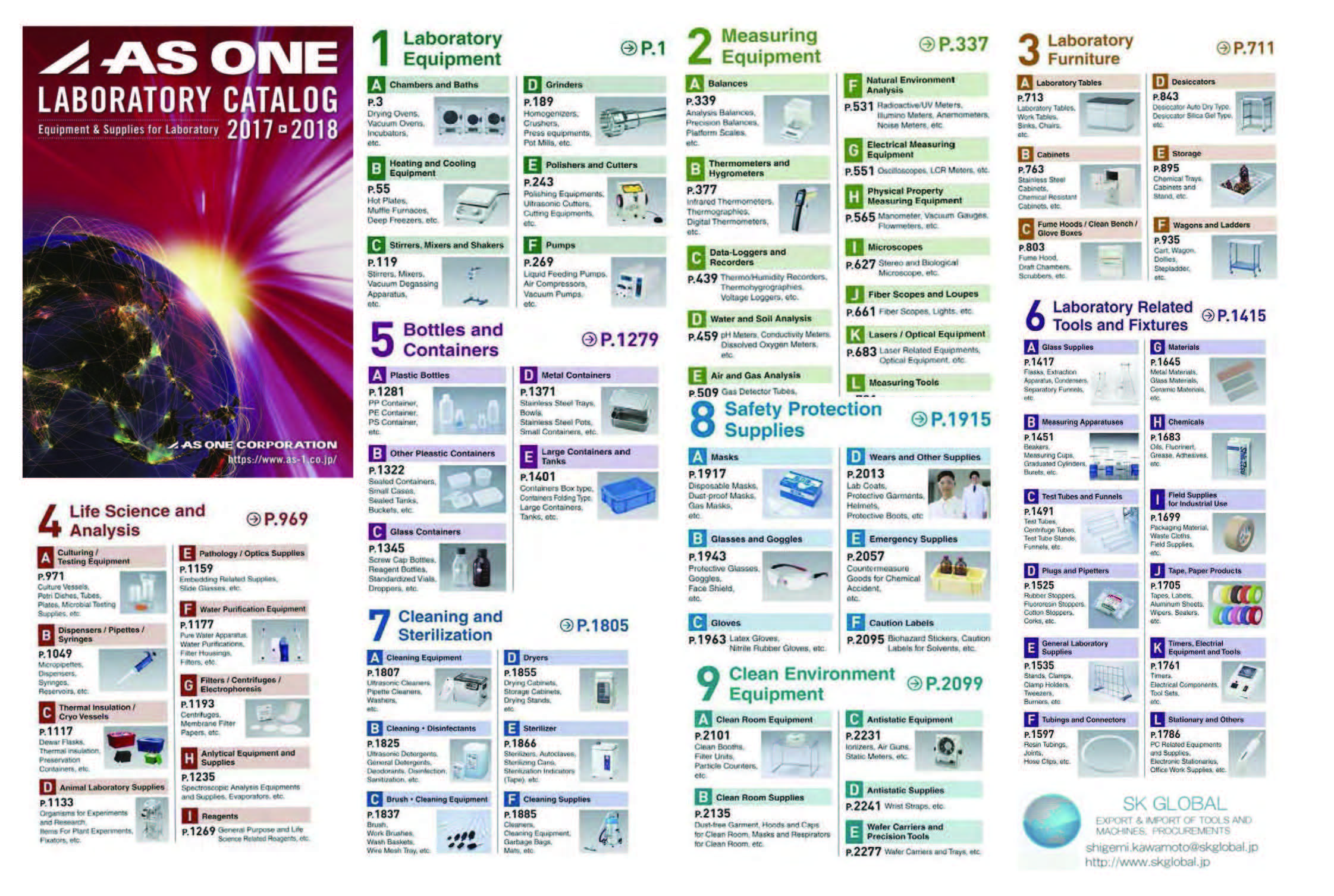 AS ONE Laboratory equipments & supplies